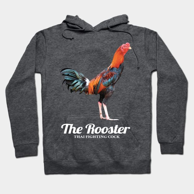 Thai Fighting Rooster Hoodie by KewaleeTee